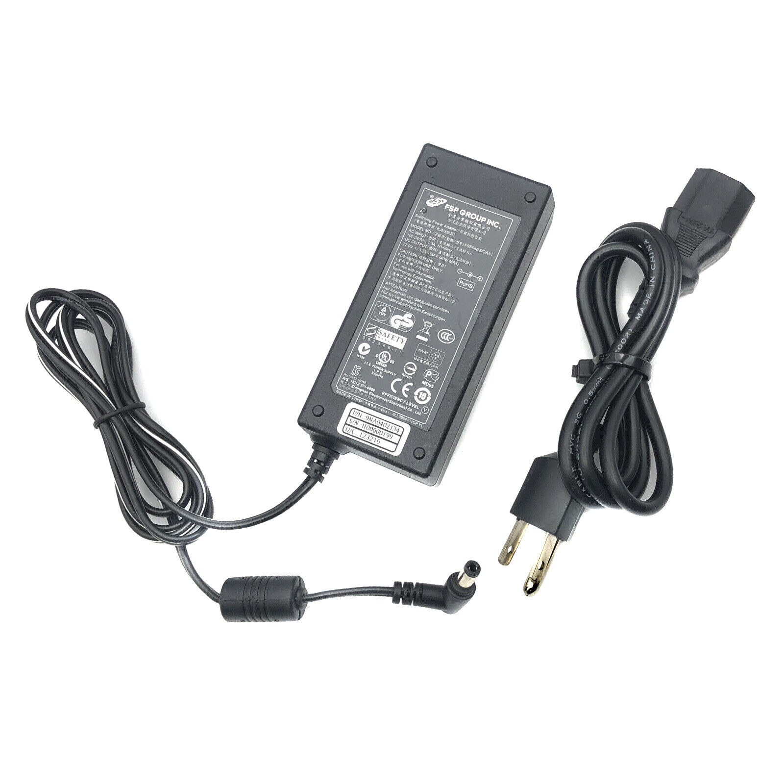 *Brand NEW*Genuine FSP 9NA0402144 12V 3.33A 40W AC/DC Adapter Power Supply